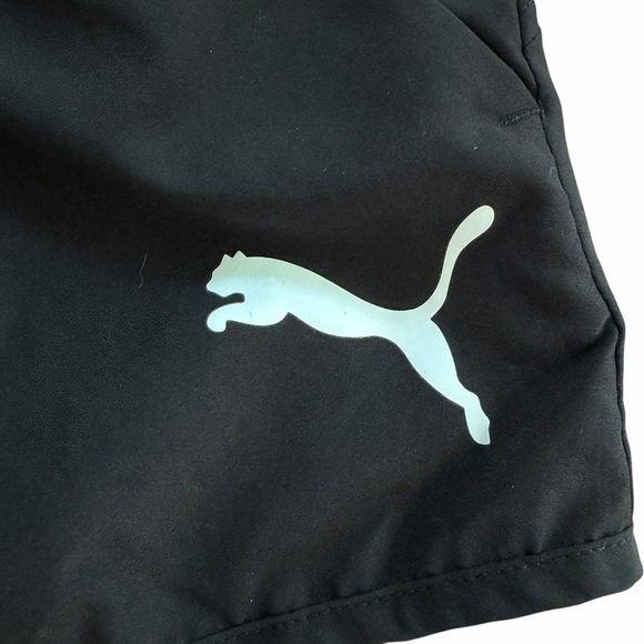 PUMA Women’s Running Shorts Black Mesh Liner Athletic Gym Shorts Size M - Picture 4 of 7